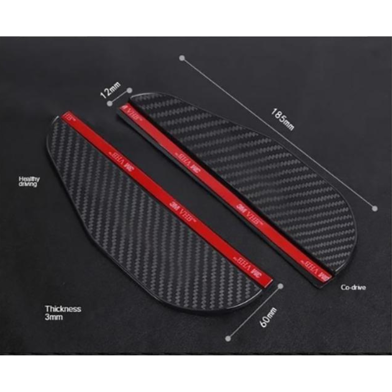 2 Prelungiri Ramă pentru Ploaie și 2 Folii cu Efect Hidrofob