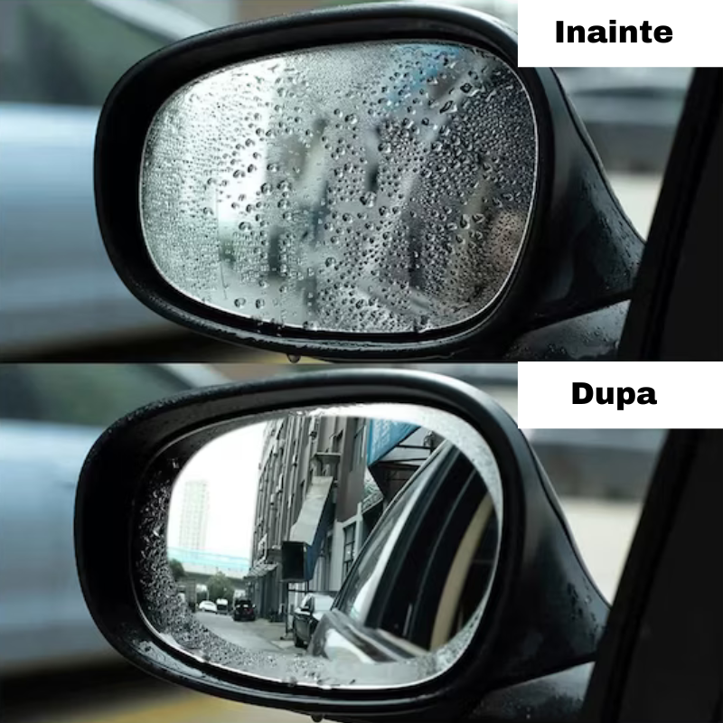 2 Prelungiri Ramă pentru Ploaie și 2 Folii cu Efect Hidrofob