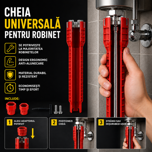cheie 8 in 1 pentru robinet