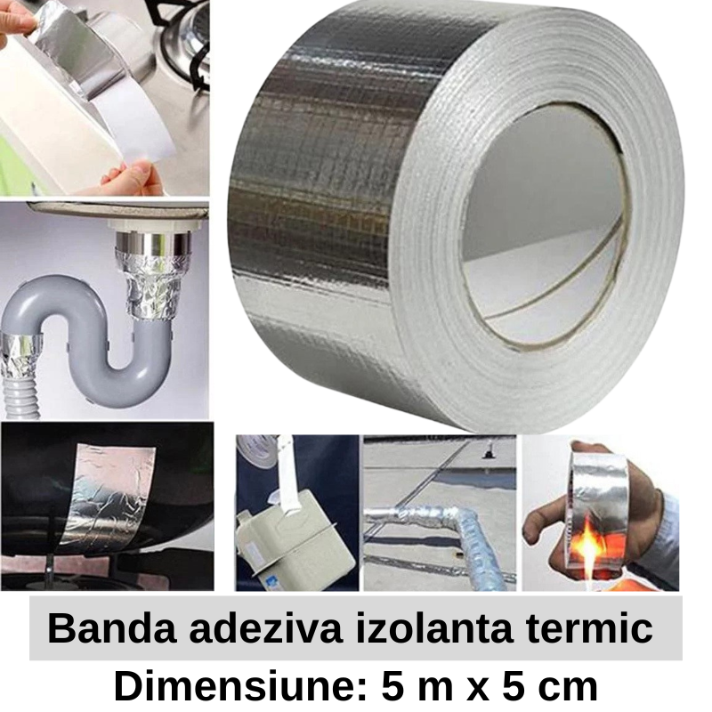 Banda adeziva izolanta termic 5 cm x 5 m