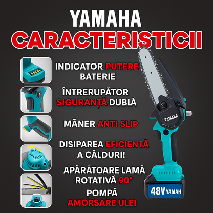 Drujbă Electrică Portabilă YAMAHA cu Acumulator de 48V